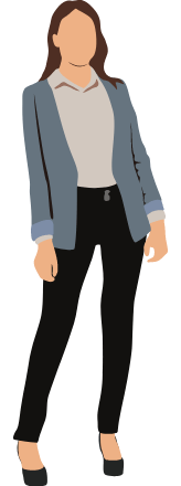 スーツの女性のイラスト